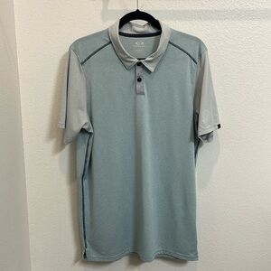 Oakley Hydrolix Tailored Fit Golf Polo Grey Men’s Size Large